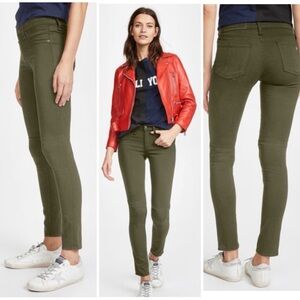 Rag & Bone‎ Mid Rise Skinny Army Olive Green Jeans Size 25